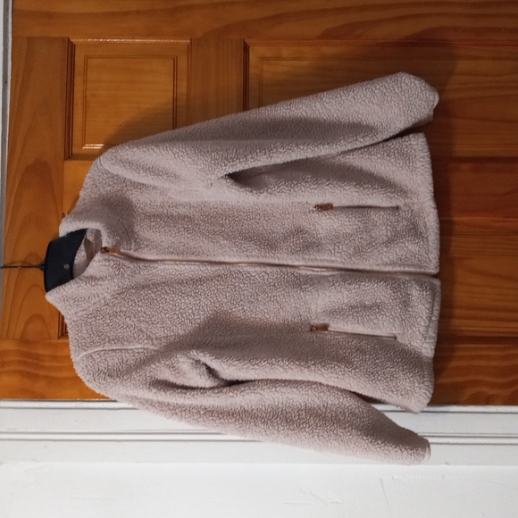 Adrienne Vittadini Sweaters - Size small pink Fleece zip up sweater